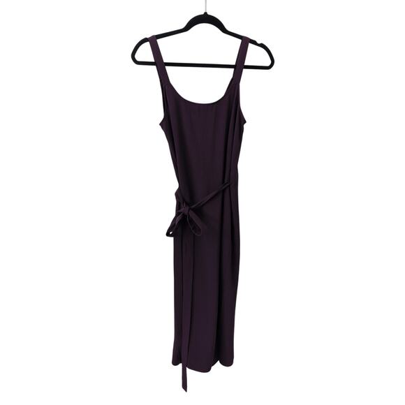 Everlane Japanese GoWeave Tank Wrap Dress in Plum - Picture 5 of 5